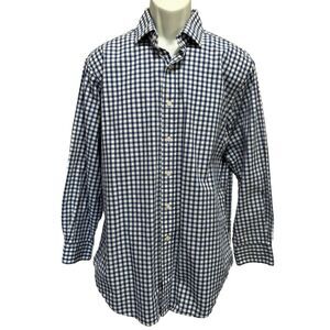 Polo By Ralph Lauren Blue/White Check‎ Button Up Long Sleeve Shirt Size 1…